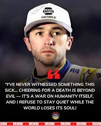 NASCAR STAR STRIKES BACK🏁: As disturbing clips spread of people cheering  Charlie Kirk's de@th, Cup Series champion Chase Elliott broke his silence,  unleashing raw anger in a heartfelt message that shook pit
