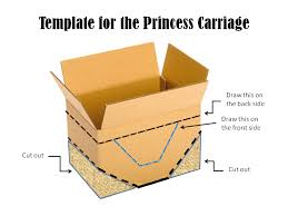 Example areas of application of the template include gift giving, toy building, pet bed and creating. How To Make A Princess Carriage Out Of Cardboard Hubpages