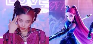 헌트릭스 미라와 ITZY 예지 비교 이미지