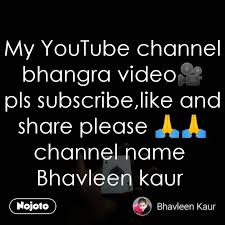 Sorry, your download speed is too frequent, and the system suspects that there is a risk of robot operation. My Youtube Channel Bhangra Video Pls Subscribe Li Nojoto