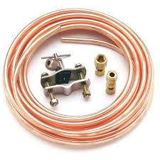 ¹⁄₄ (6.35 mm) od soft copper tubing with a shutoff valve or a whirlpool supply line part c. Ge Universal 15 Ft Copper Ice Maker Installation Kit With Piercing Valve Pm8x1 The Home Depot