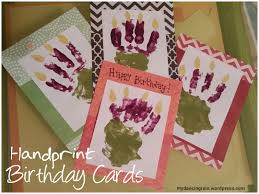 Online birthday card maker for users of all design skills levels crello gives you the tools, the. Diy Birthday Cards Featuring Your Child S Handprint Dancing Rain