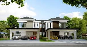 Malay house in the kampong. Green Edge Phase Ii Double Storey Semi Detached House Miri City Sharing