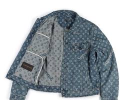 Louis Vuitton x Supreme collaboration jacketの画像