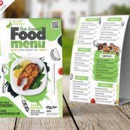 She recommends tying a tag to the napkin or favor so it's secure. Restaurant Menu Table Tent Card Psd Template Psdfreebies Com