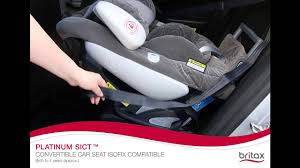 Britax Safe N Sound Platinum Sict Isofix How To Install Rear Facing Youtube