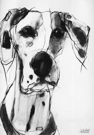 Simple Use And Application Of Charcoal In Small Spots To Portray A Dalmatian Dog Art Animal Art Art