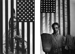 Black And White Striped Flag With Stars Pin On American Flag Art