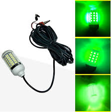 12v Led Green Underwater Submersible Night Fishing Light Crappie Shad Squid Boat Walmart Com Walmart Com