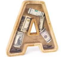 Amazon.com : WOOD CITY Letter Piggy Bank for Adults Boys ...