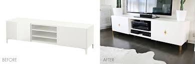 2021 modern white modern white tv stand, wooden tv stand for 60 inch tv, with 2 storage cabinets & 2 open shelves 55.0'' x 16.0'' x 19.0''. Ikea Restyle Mid Century Tv Stand A Beautiful Mess