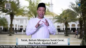 8 contoh surat pernyataan cerai terlengkap contoh surat. Talak Belum Mengurus Surat Cerai Jika Rujuk Apakah Sah Ustadz Luki Nugroho Lc Youtube