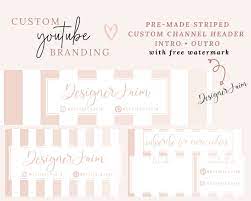 Youtube Banner Personalized Youtube Youtube End Slate Youtube Intro Slate Youtube Cover Custom Youtube Pack In 2020 Youtube Banners Custom Branding Header Banner