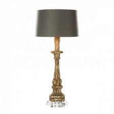 Aidan Gray Chaumont Gold Table Lamp Made Of Asian Pine In A Distressed Gold Finish With A Crystal Base And Painted Dark Gray Sh Lamp Gold Table Lamp Table Lamp