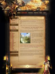 Lineage Ii Website Design By Luqa On Deviantart Website Design Website Inspiration Design