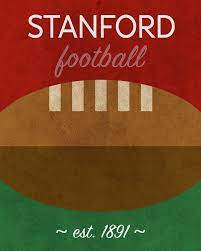 stanford football minimalist retro sports poster series 016 poster by design turnpike stanford football retro sport sport poster