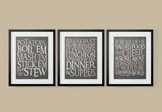 30 Off Lord Of The Rings Inspired Hobbit Diet Typography Posters Lord Of The R Home Decor Kitchen Design Decor The Hobbit Home Decor Wall Art