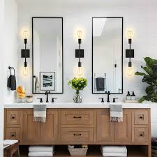 Shop bellacor for industrial wall sconces by elegant lighting, capital lighting fixture company, and more! 2 Light Industrial Wall Sconce Lighting Black Bathroom Vanity Lights Fixtures 35 99 Picclick