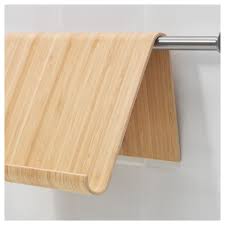 Vivalla Tablet Stand Bamboo Veneer Ikea In 2020 Bamboo Tablet Stand Wall Railing