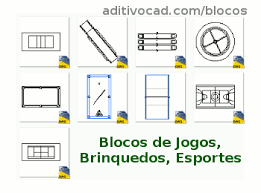 Drawing about , playground for children dwg with this drawing example. Baixar Bloco Quadras De Esporte Jogos Dwg Autocad