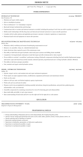 Electrical maintenance supervisor role is responsible for training, leadership, database, assembly, procurement, purchasing, security, analysis, reporting, manufacturing. Hydraulic Technician Resume Sample Mintresume