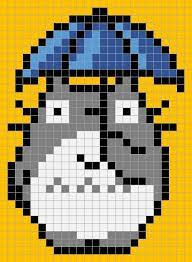 Totoro Pixel Quilt Pixel Quilting Pixel Art Minecraft Pixel Art Kandi patterns pearler bead patterns pixel art grid personalised badges anime pixel art pixel crochet pixel pattern minecraft pixel art simple embroidery. pixel art