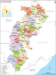 Chhattisgarh derives its name from the 36 ancient forts in the area. Chhattisgarh Map Map Of Chhattisgarh State Districts Information And Facts