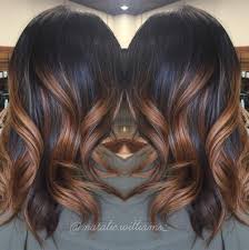 Black Hair With Caramel Ombre Highlights Hair Styles Hair Highlights Hair Color