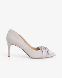 Gemma Twist Front Court Shoes Phase Eight Leather Court Shoes Court Shoes Grey Court Shoes