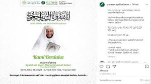Sebelum wafat kondisi kesehatan syekh ali jaber. Okufnf 1m6pkim
