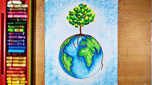Save water poster drawing environmental art art competitions earth drawings painting competition drawing competition environment how to draw painting on swachh bharat abhiyan step by step for drawing competition. Go Green Drawing World Environment Day Drawing World Earth Day Drawing Youtube
