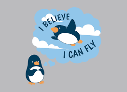 Birds That Look Like Penguins But Can Fly I Believe I Can Fly T Shirt Snorgtees Funny Tshirts Cool Graphic Tees Custom Tshirt Design