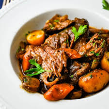 I get much less smoke if i salt the roast, then pour the oil on the roast and smear it around good. Homestyle Pot Roast In A Dutch Oven Garlic Zest