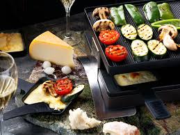 The word raclette is both the name of a type of swiss cheese and the name of the dish itself. Raclette And Vegetable Grill Recipe Viva