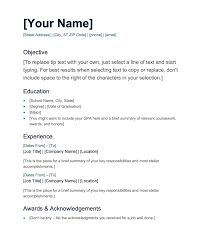 If you don't have ms word, you can also download the file in openoffice format. Free Cv Templates For Word Download