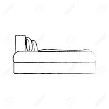 Sketch Of Side View Of Bed With Pillows Icon Over White Background Royalty Free Cliparts Vectors And Stock Illustration Image 91555621 Check out our bed drawing selection for the very best in unique or custom, handmade pieces from our shops. sketch of side view of bed with pillows icon over white background