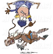 15,640 people riding horses royalty free pictures and photos available to download from thousands of stock photographers. Clip Art Of A Cartoon Horse Throwing A White Rider By Toonaday 745