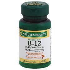 A patient with hyperhomocysteinemia typically increases vegetables contain little or no vitamin b12. Nature S Bounty Methylcobalamin Vitamin B 12 1000 Mcg Walgreens