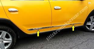 Dacia Sandero Stepway 2012 2016 Krom Yan Kapi Citasi 4 Parca Paslanmaz Celik Oto Aksesuar Krom Aksesuar Araba Aksesuar Araba Aksesuarlari Bagaj Aksesuarlar