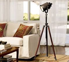 Photographer S Tripod Floor Lamp Pottery Barn Floor Lamps Floor Lamp Modern Floor Lamps