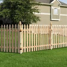 Whichever garden fence panels you choose, we also supply the accessories you need to complete your fencing project. 4 Ft X 8 Ft Pressure Treated Pine Spaced French Gothic Fence Panel 320036 The Home Depot