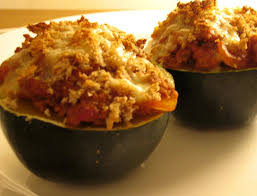 I have had experience of cutting the marrow length ways and it took such a long time to cook. Stuffed Gem Squash With Savoury Mince Cooksister Food Travel Photography