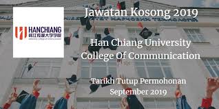 Now, han chiang university college of communication currently offers one foundation, nine diploma and homegrown programmes. Jawatan Kosong Han Chiang University College Of Communication September 2019 Job Jawatan Kosong