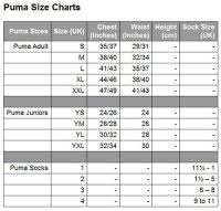 Puma Women Size Chart Puma Size Chart Dreshnik Eu