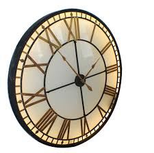 Luxury large wall clock vintage modern 3d watch wall clock swing clock hanging tables shabby chic living room bedroom horloge 50. Extra Large Big Illuminated Light Big Skeleton Vintage Clock Uk