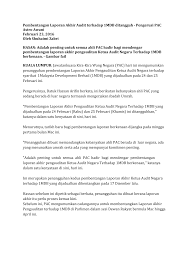 Ketua audit negara, tan sri madinah mohamad memaklumkan melalui satu kenyataan media pada 15 mei 2018 bahawa laporan audit 1mdb berkaitan mengikut rekod, laporan audit 1mdb sebelum ini telah diklasifikasikan sebagai rahsia pada 22 januari 2016 dan telah dibentangkan kepada. 2