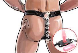 Leather Vibrating Butt Plug Harness, Male Chastity Belt Device With Vibrator  ,anal Plug Thong Panties,adult Sex Toys - Exotic Accessories - AliExpress