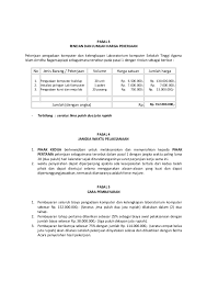 Pemerintah dan swasta ===== soal; Contoh Surat Perjanjian Pengadaan Barang