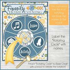 Rotating Fhe Chart Yellow Blue Floral Printable My