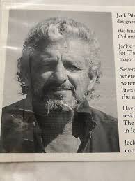 Vintage JACK BLACKMAN PHOTO/ORIG. WATERCOLOR SIGNED/NAMED